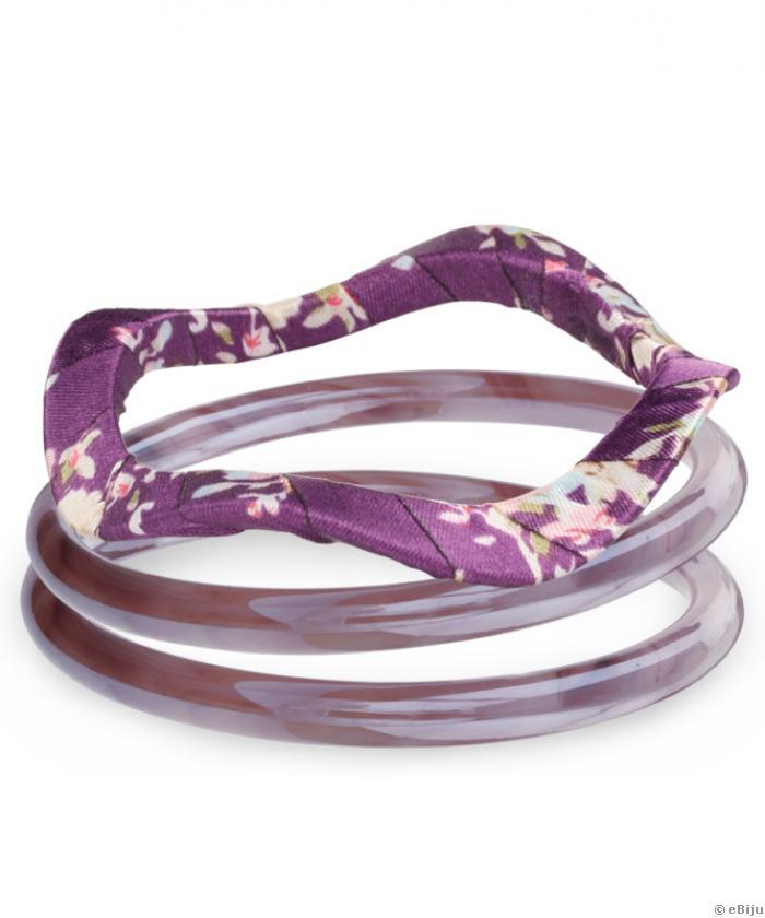 Set brăţări Purple Glass